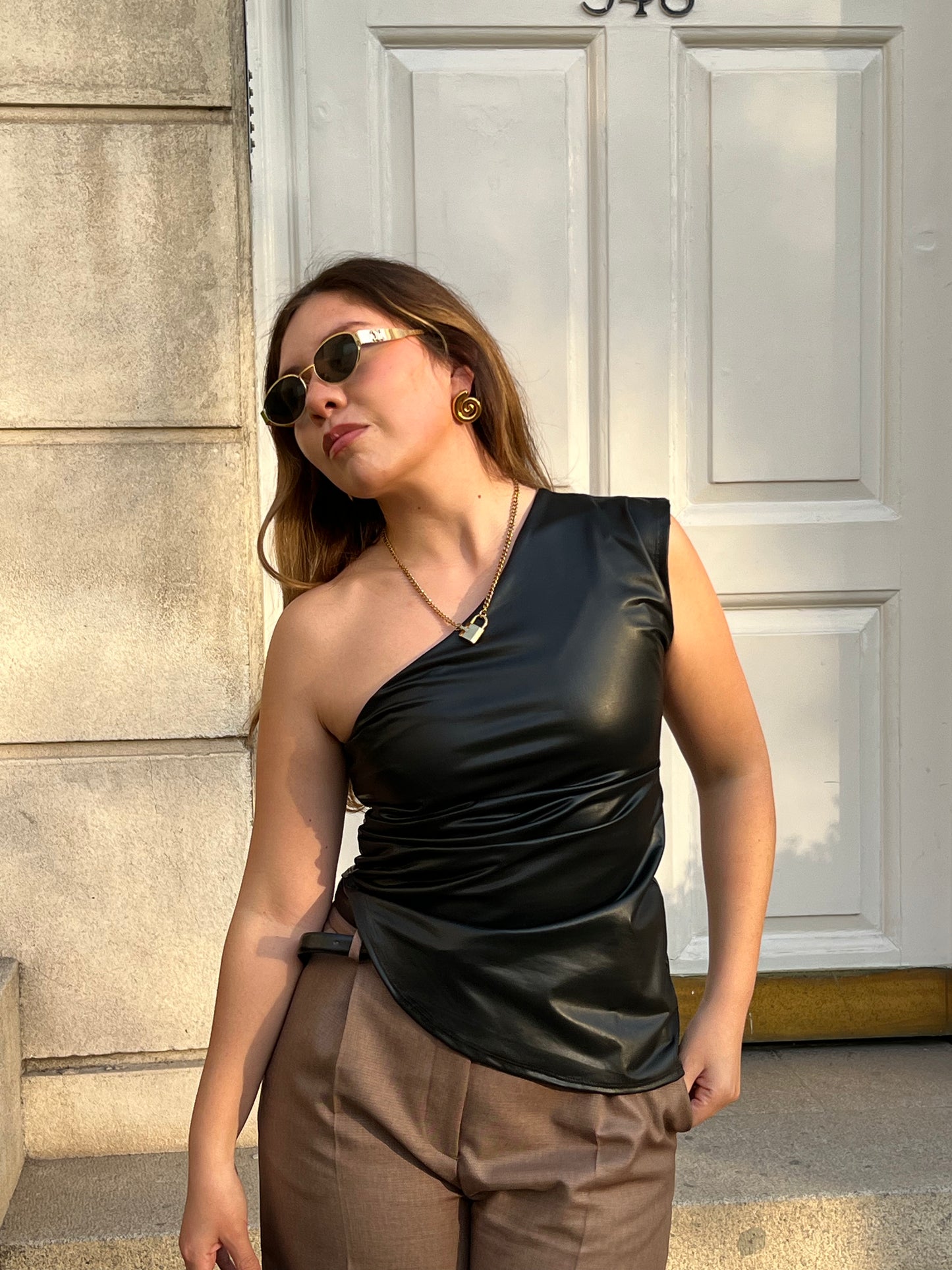 Viviana Black leather