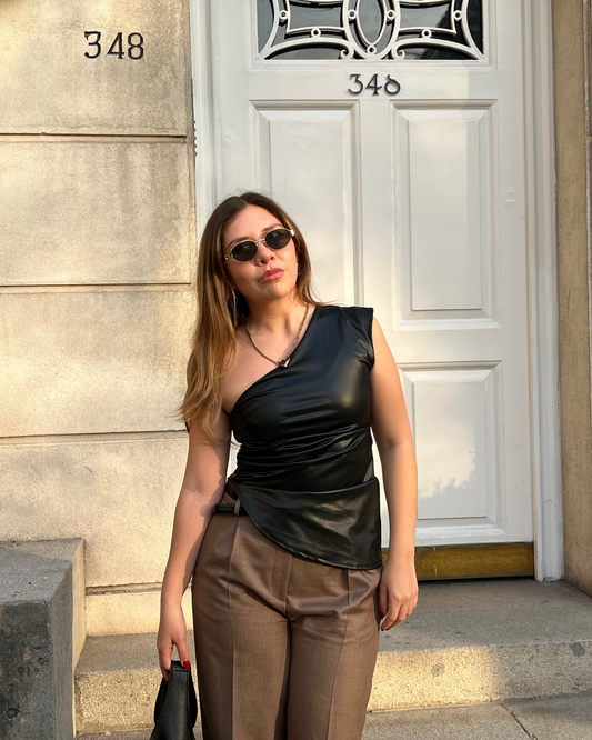 Viviana Black leather